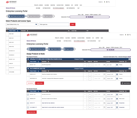 Keysight Enterprise Licensing Portal
